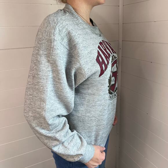 Harvard University Vintage Distressed Gray Sweatshirt Size Medium - Picture 2 of 8
